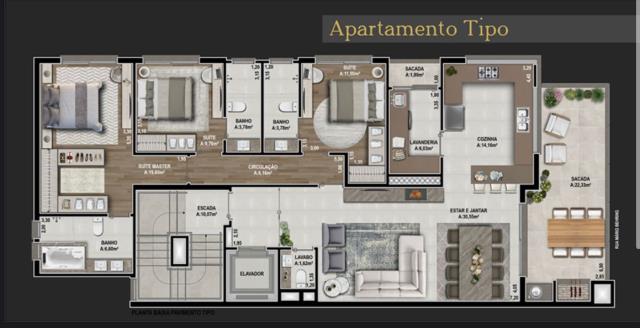 Apartamento, 3 quartos, à venda, 156 m², Jardim América - Caxias do Sul — foto 3