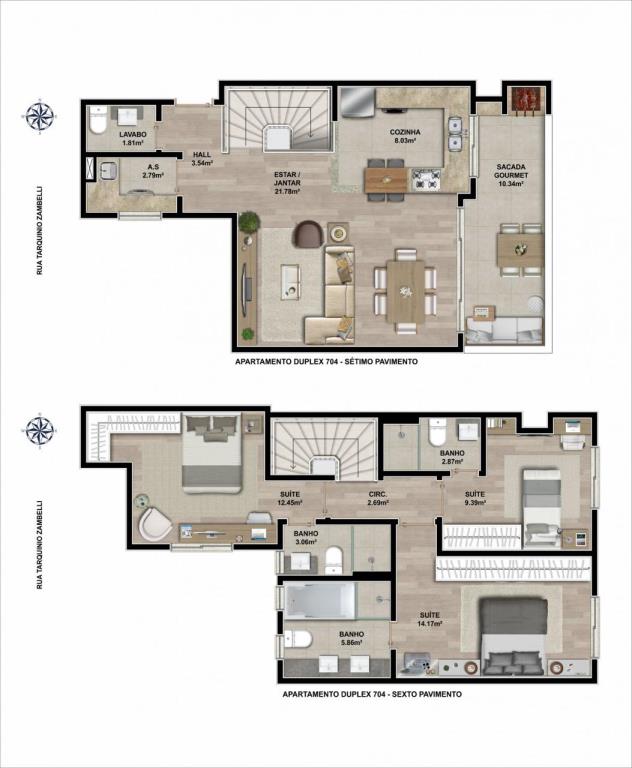 Cobertura, 3 quartos, à venda, 123 m², Nossa Senhora de Lourdes - Caxias do Sul — foto 4