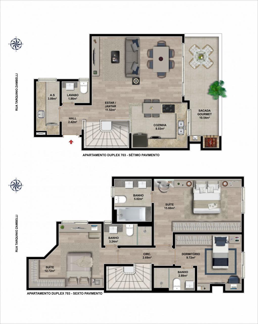 Cobertura, 3 quartos, à venda, 123 m², Nossa Senhora de Lourdes - Caxias do Sul — foto 5