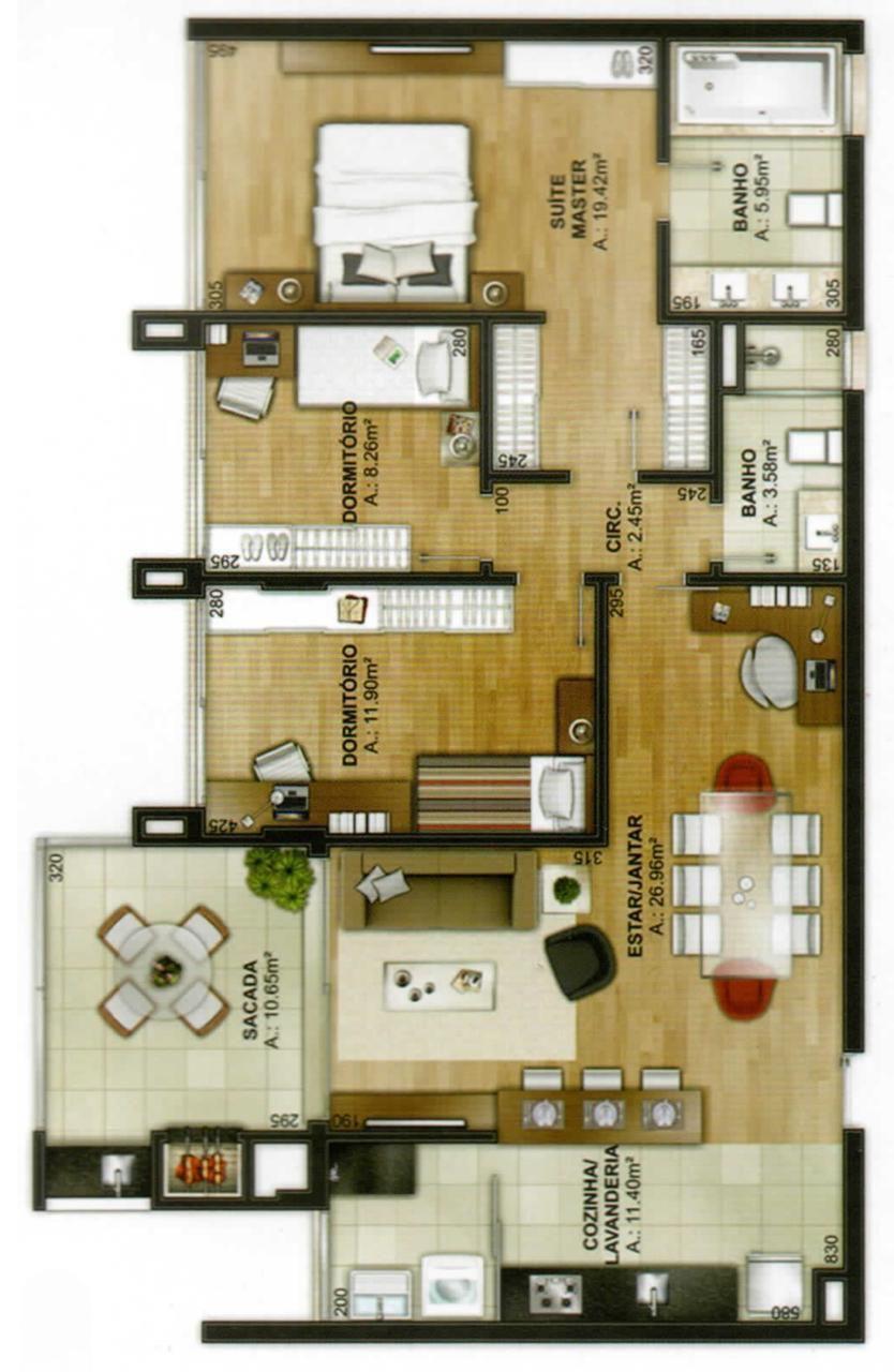 Apartamento, 3 quartos, à venda, 118 m², Sanvitto - Caxias do Sul — foto 2
